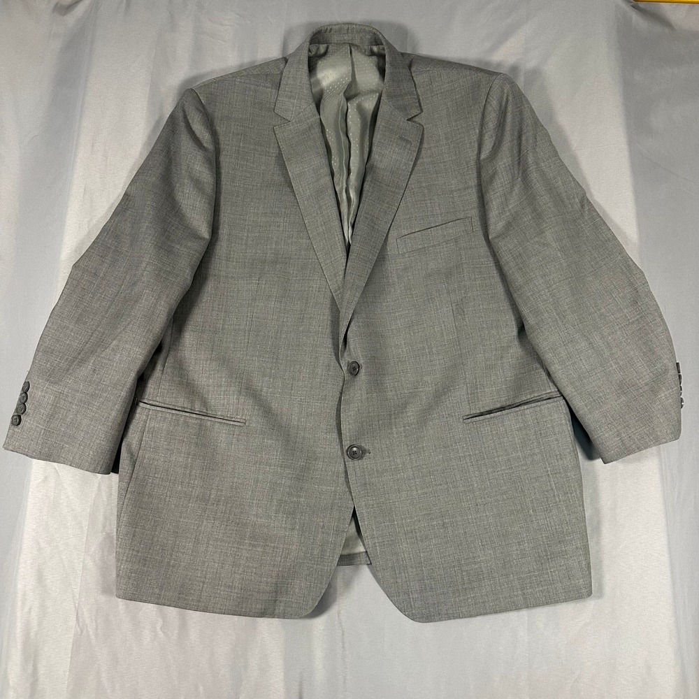 Mantoni Mens Grey Super 140s Wool 2 Button Blazer Sport Coat Size 46‎ M46306